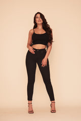 HUG ME SKINNY JEAN - BLACK WASH
