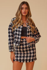 THE MATCHMAKER MATCHING SKIRT SET - BLACK/WHITE