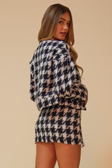 THE MATCHMAKER MATCHING SKIRT SET - BLACK/WHITE