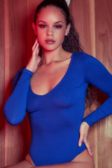 EGO ROUND NECK BODYSUIT - ROYAL BLUE