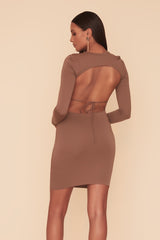 ELLA DRESS - MOCHA