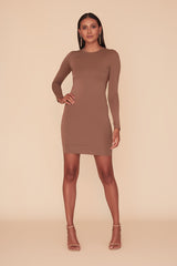ELLA DRESS - MOCHA
