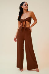 TAKE CONTROL MATCHING PANT SET - MOCHA