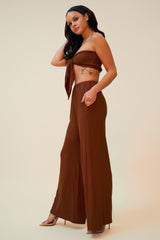 TAKE CONTROL MATCHING PANT SET - MOCHA