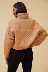 HEIDI QUILTED JACKET - BEIGE