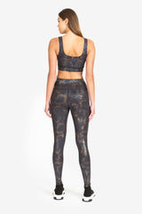 Vine Legging - Black/Gold