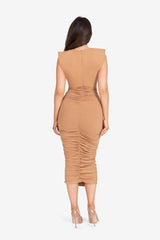 BERNARDI DRESS - COGNAC