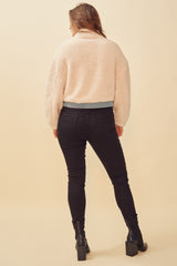 OFF-DUTY DIVA FUZZY JACKET - CREAM