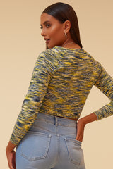 JAWBREAKER DRAWSTRING TOP - LEMON/COMBO