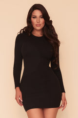 ON A ROLL DRESS - BLACK