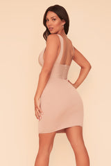 HOLD ME TIGHT DRESS - MAUVE