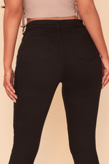 HUG ME SKINNY JEAN - BLACK WASH