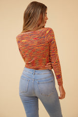 JAWBREAKER DRAWSTRING TOP - ORANGE/COMBO