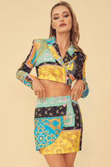 MIAMI SUNSET MATCHING SKIRT SET - MULTICOLOR