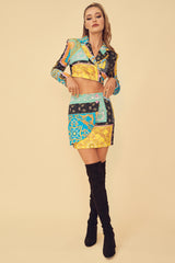 MIAMI SUNSET MATCHING SKIRT SET - MULTICOLOR