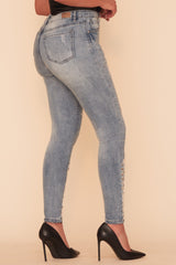 MIDNIGHT SKY SKINNY JEAN - LIGHT WASH