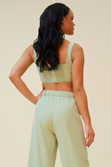 TAKE A LOOK MATCHING PANT SET - MINT