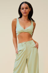 TAKE A LOOK MATCHING PANT SET - MINT