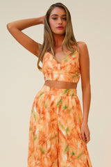 CHASING SUNSHINE MATCHING PANT SET - ORANGE/MULTI