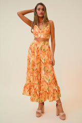 CHASING SUNSHINE MATCHING PANT SET - ORANGE/MULTI