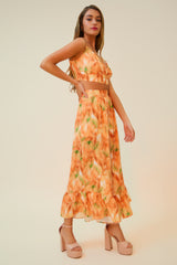 CHASING SUNSHINE MATCHING PANT SET - ORANGE/MULTI