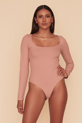 SOLAR POWER BODYSUIT - MAUVE