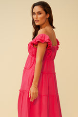 AZALEA BLOSSOM MAXI DRESS - FUCHSIA