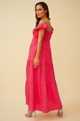 AZALEA BLOSSOM MAXI DRESS - FUCHSIA