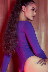 EGO ROUND NECK BODYSUIT - PURPLE
