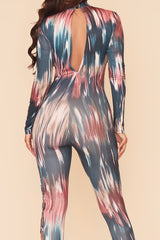 REFLECTION JUMPSUIT - BLUE/MULTI