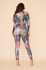 REFLECTION JUMPSUIT - BLUE/MULTI