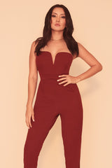 THE BEST VIBE JUMPSUIT - RUST