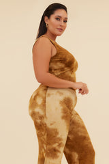AFTER HOURS TIE-DYE MATCHING SET - MOCHA/MULTI