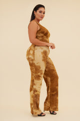 AFTER HOURS TIE-DYE MATCHING SET - MOCHA/MULTI