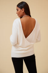 Selfie Sweater - White