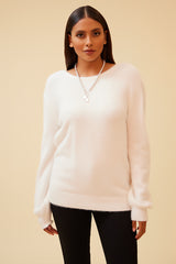Selfie Sweater - White