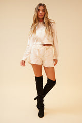 KRISTEN SHORT - WHITE/COMBO