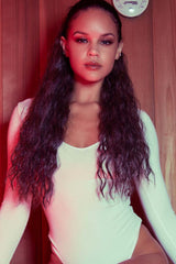 EGO ROUND NECK BODYSUIT - IVORY