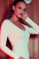 EGO ROUND NECK BODYSUIT - IVORY