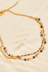 WHAT IT IS LIKE BRACELET - GOLD/GREY MULTI