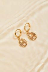 NIGHT OUT DANGLE EARRINGS - GOLD/MULTI