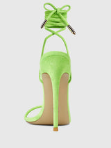 BARELY THERE SUEDE LACE-UP - LIME