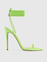 BARELY THERE SUEDE LACE-UP - LIME