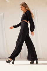 THE READY OR NOT MATCHING PANT SET - BLACK