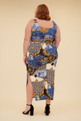 DIPPED IN GOLD MATCHING SET - BLUE/MULTI