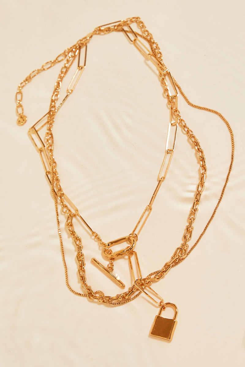 Coretta Layered Gold Necklace