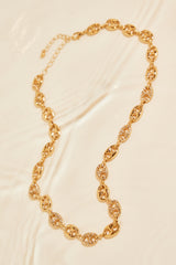 NIGHT OUT CHAIN LINK NECKLACE - GOLD/MULTI
